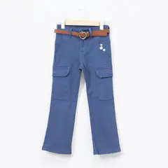YAMP - Pantalón Cargo con Cinturón Niña Algodón