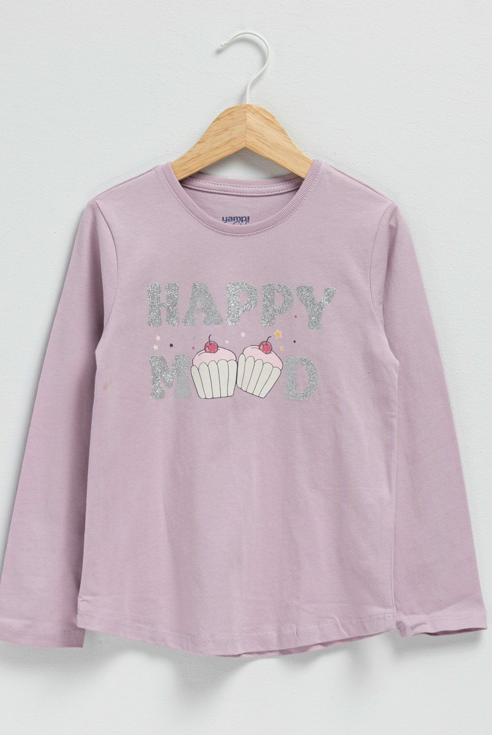 YAMP - Pack 3 Poleras Manga Larga Algodón Niña Yamp Estampadas