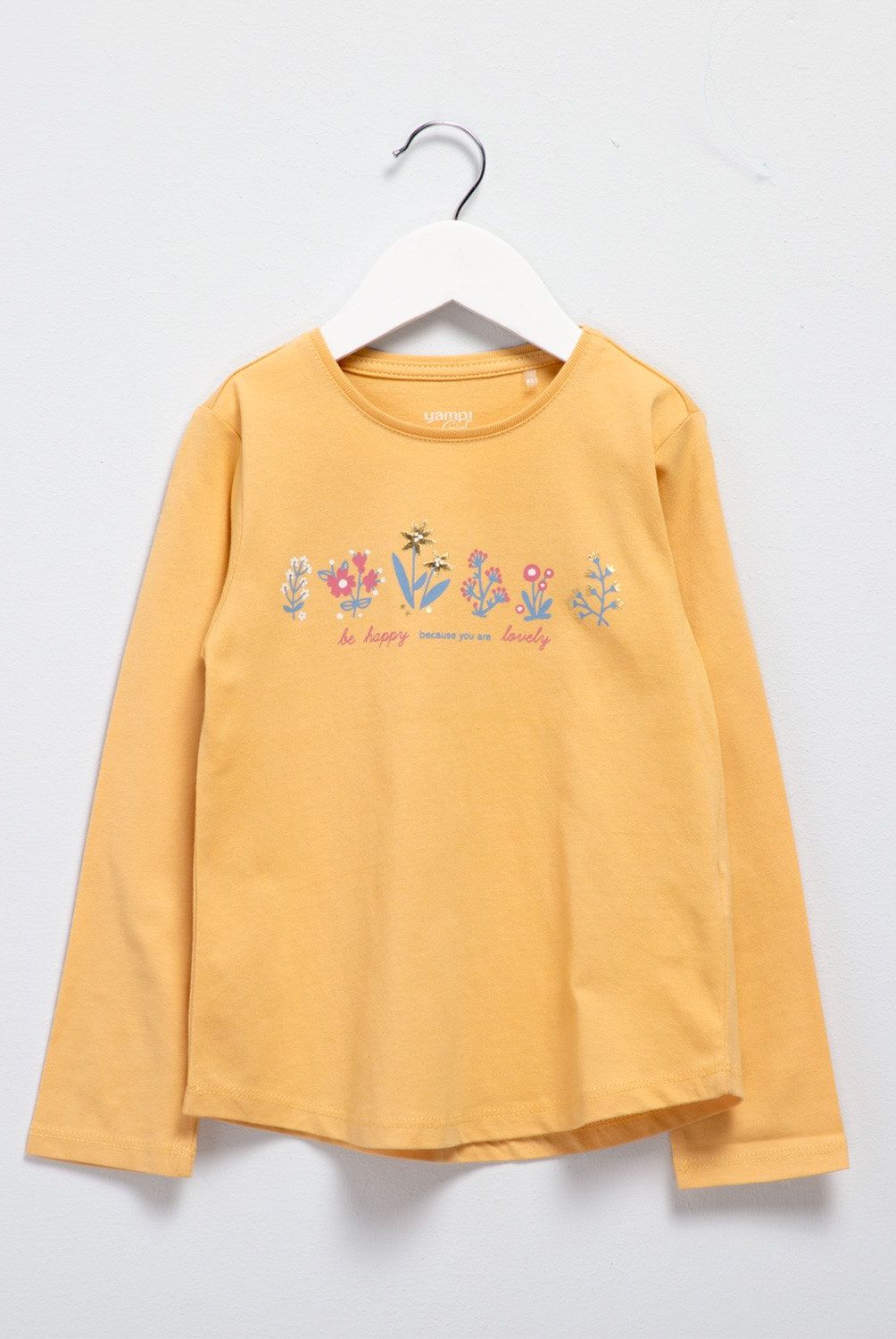 YAMP - Pack 3 Poleras Manga Larga Algodón Niña Yamp Estampadas