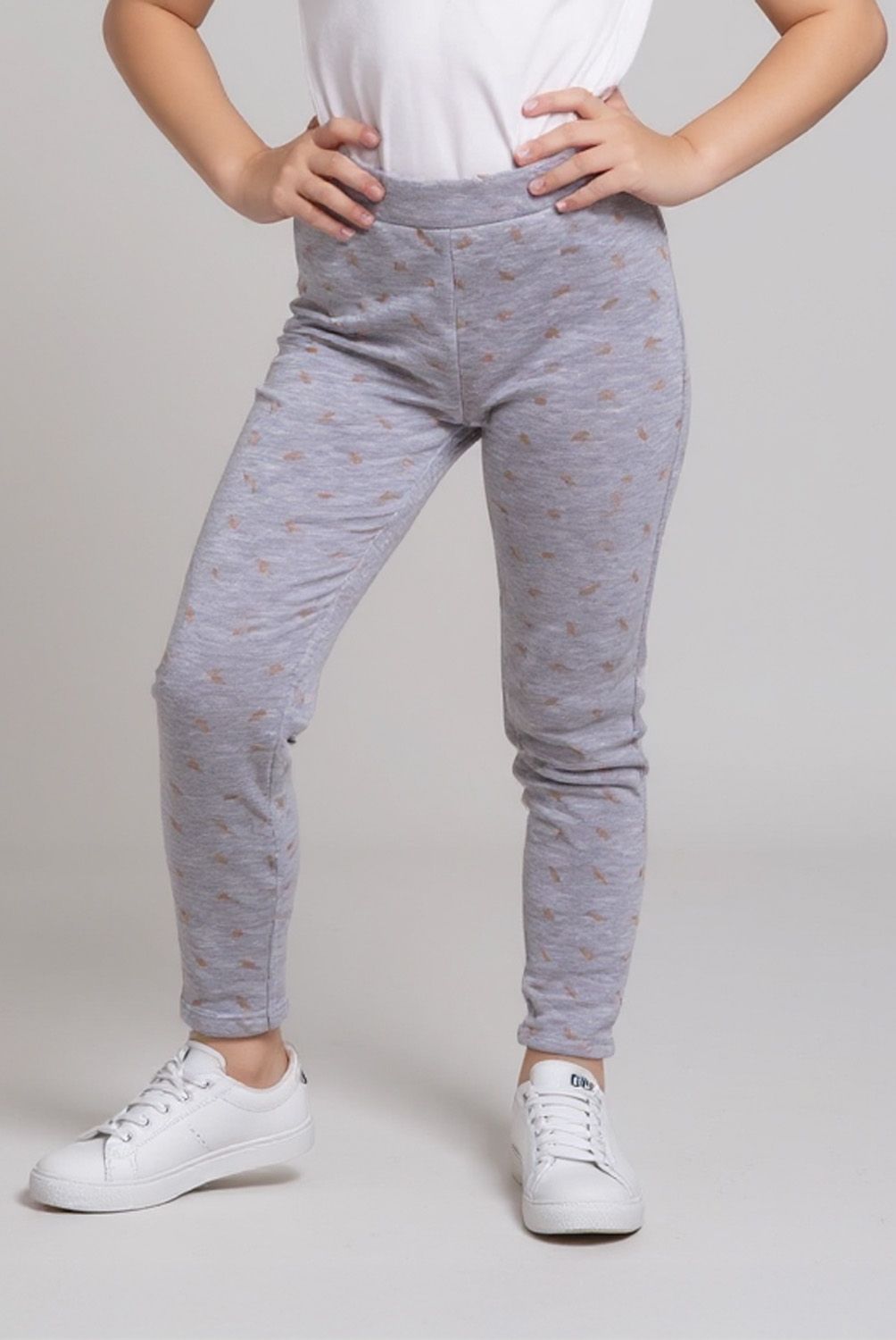 YAMP - Calza Forro Peludo Niña Yamp Polialgodón Estampada Casual