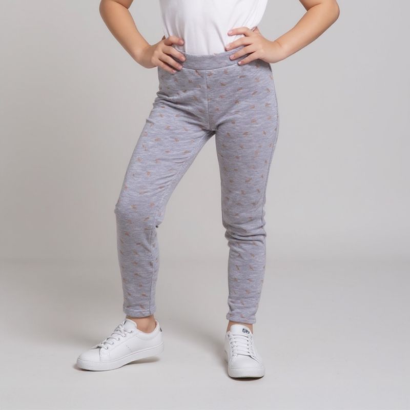 YAMP - Calza Forro Peludo Niña Yamp Polialgodón Estampada Casual