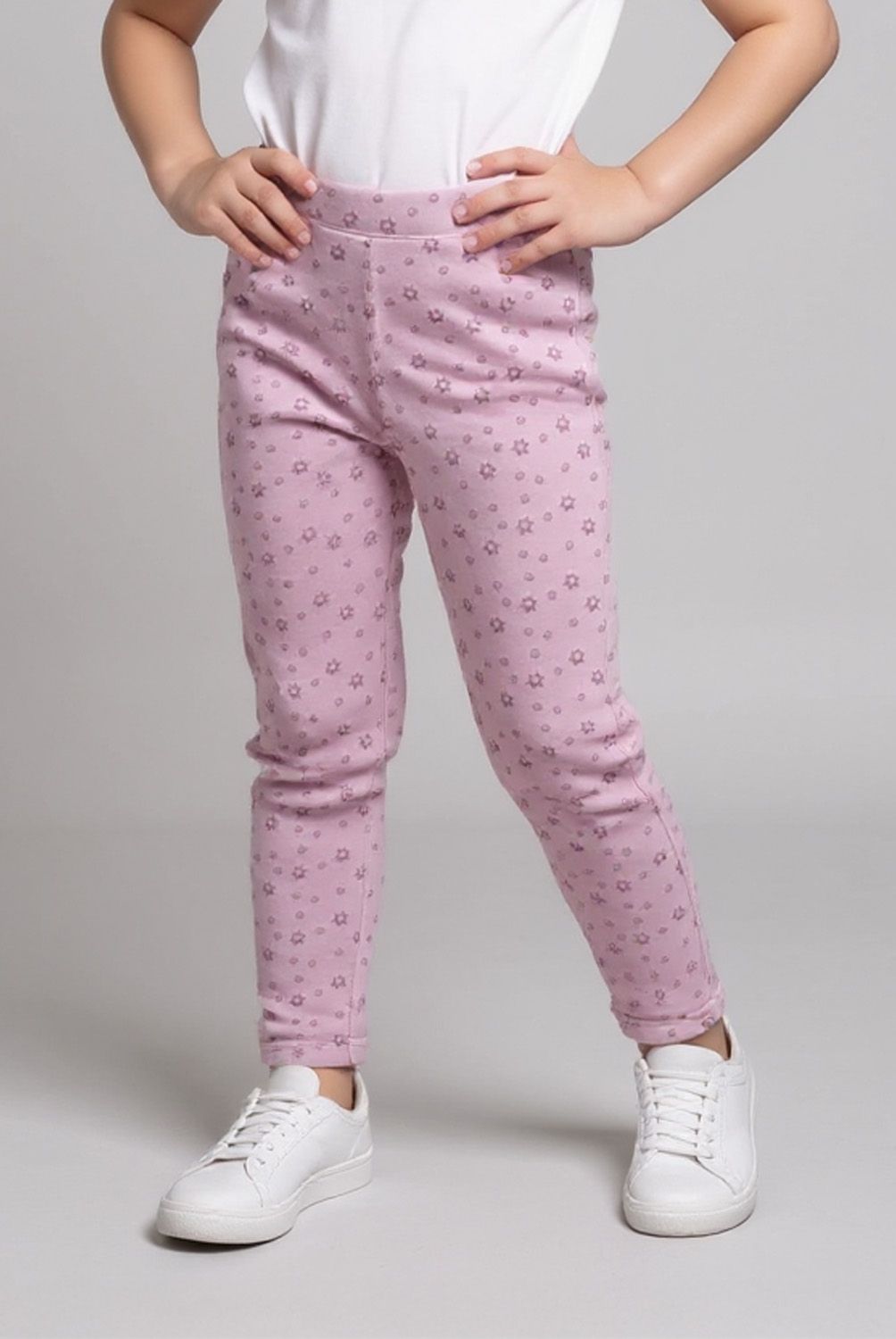 YAMP - Calza Forro Peludo Niña Yamp Polialgodón Estampada Casual