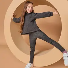 YAMP - Calza Forro Peludo Niña Polialgodón Estampada Casual