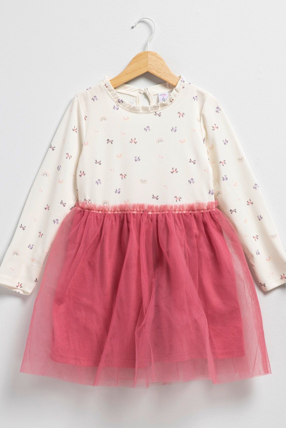 YAMP - Vestido Tutú Manga Larga Niña Yamp Diseño Bailarinas