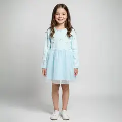 YAMP - Vestido Tutú Manga Larga Niña Diseño Bailarinas
