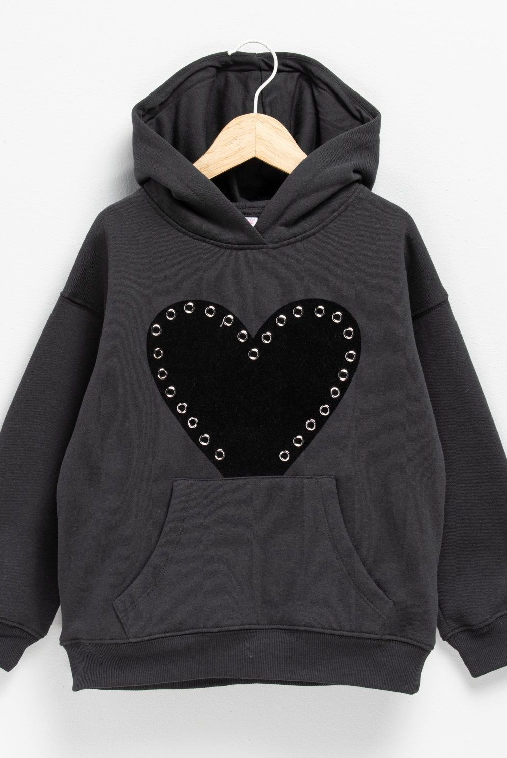 YAMP - Polerón Niña Yamp Algodón con Capucha Diseño Corazón