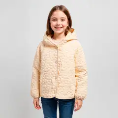 YAMP - Chaqueta Niña con Capucha Diseño Flores