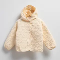 YAMP - Chaqueta Niña con Capucha Diseño Flores
