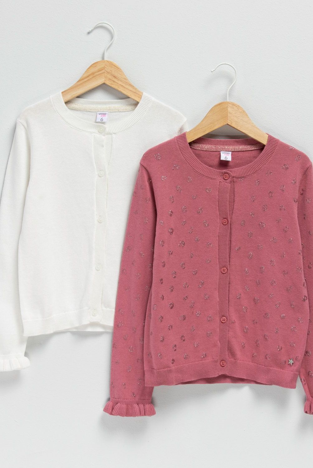 YAMP - Pack 2 Cardigans Algodón Niña Yamp Manga Larga