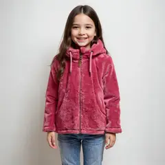 YAMP - Polerón Peludo Niña con Capucha