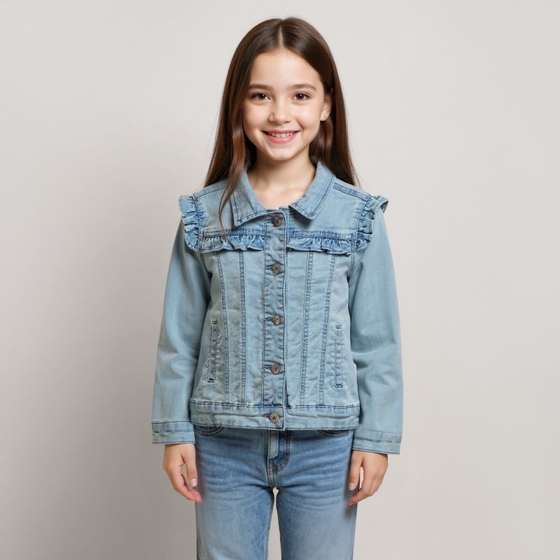 YAMP - Chaquetas Niña Yamp Polialgodón Manga Larga Casual