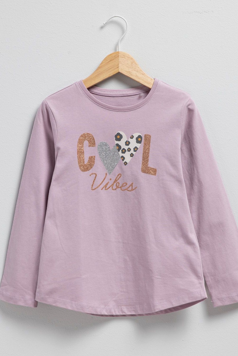 YAMP - Polera Manga Larga Algodón Estampada Niña Yamp