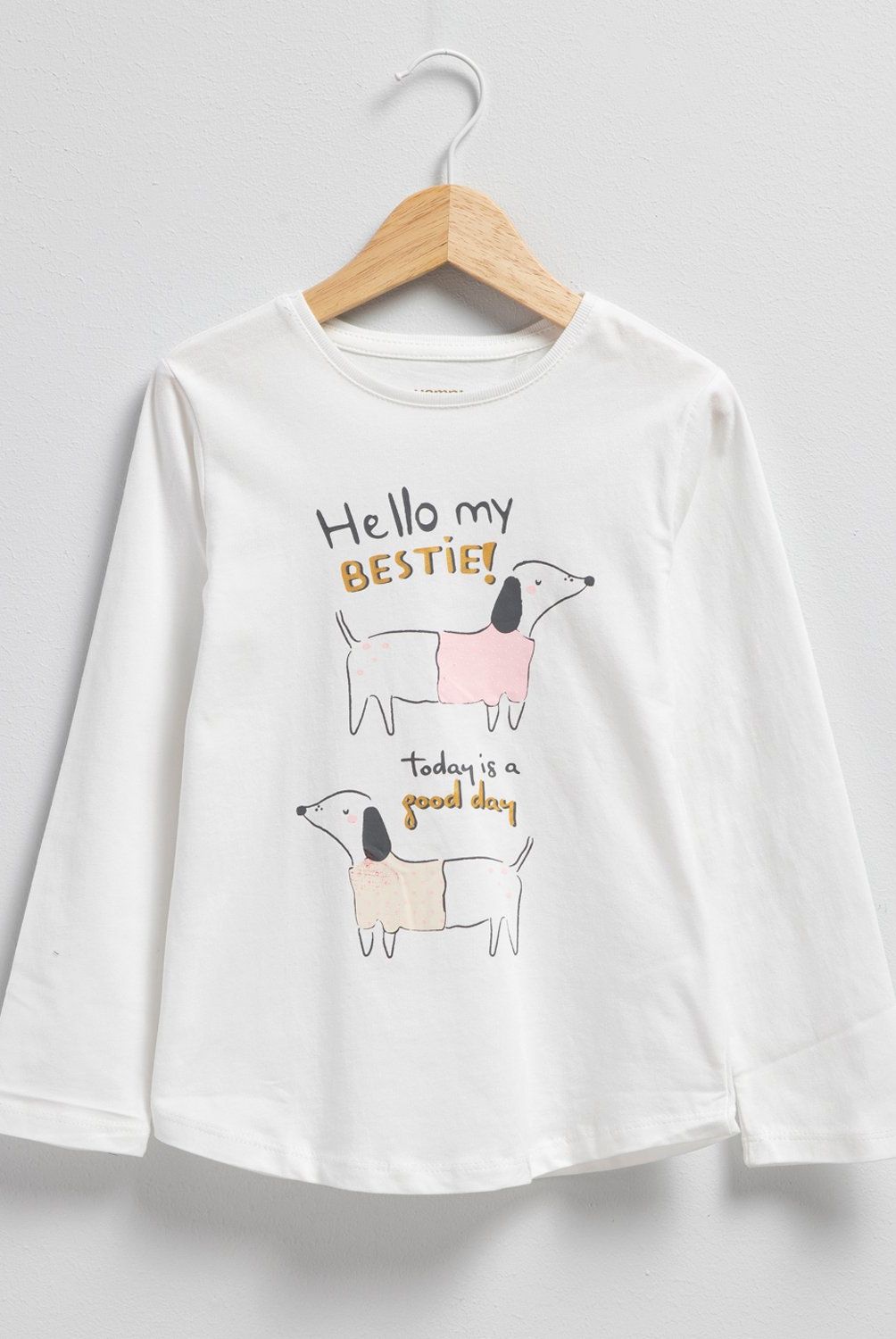 YAMP - Polera Manga Larga Algodón Estampada Niña Yamp