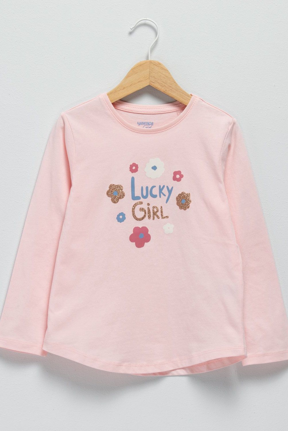YAMP - Polera Manga Larga Algodón Estampada Niña Yamp