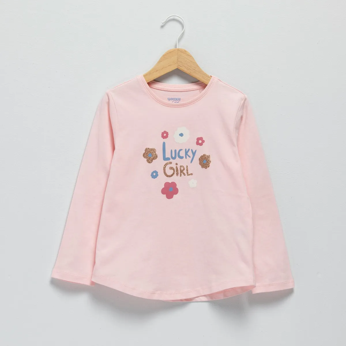 YAMP - Polera Manga Larga Algodón Estampada Niña Yamp