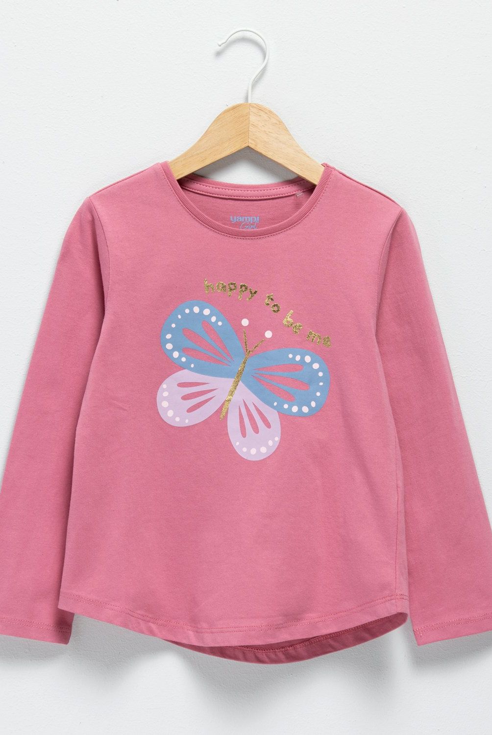 YAMP - Polera Manga Larga Algodón Estampada Niña Yamp