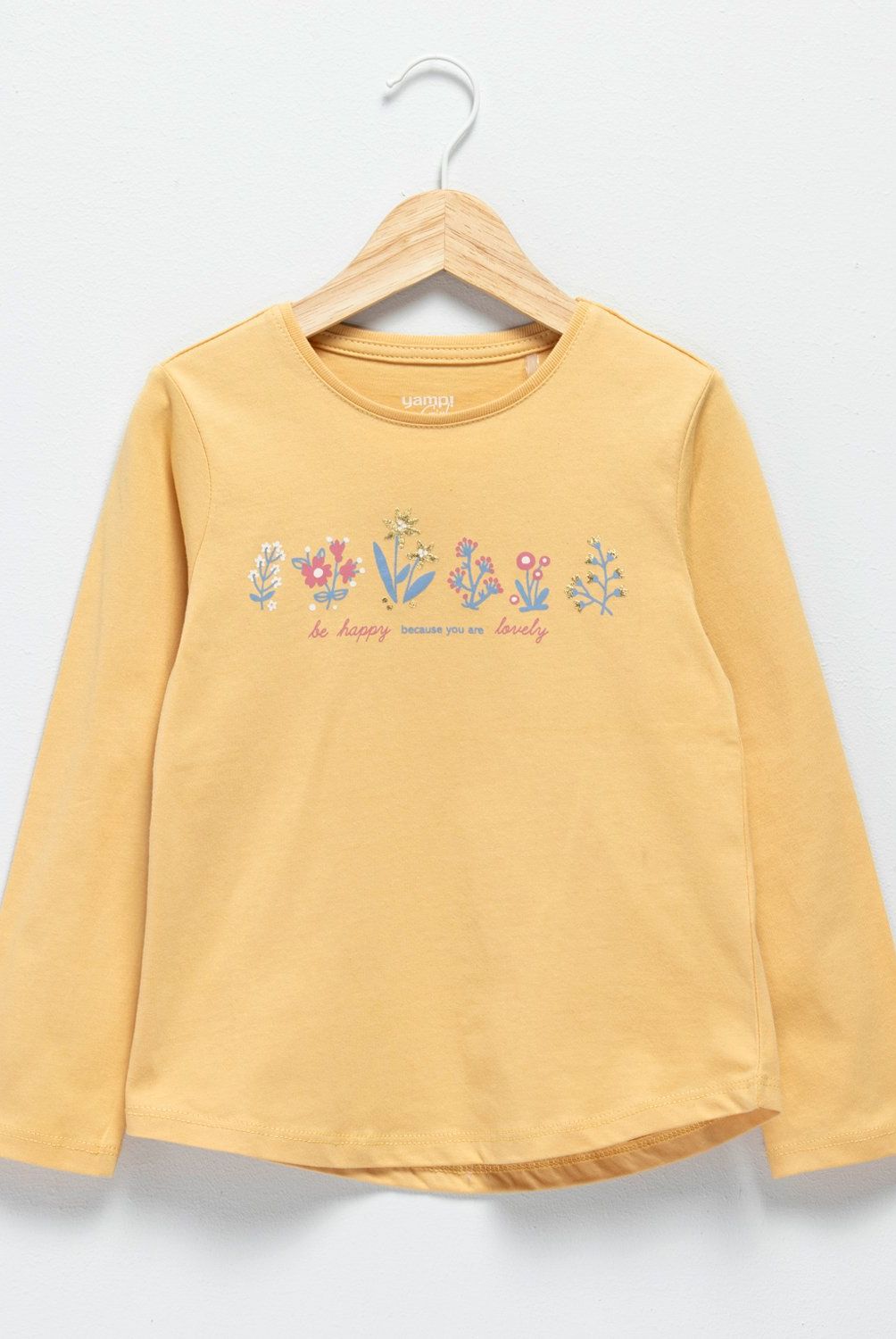 YAMP - Polera Manga Larga Algodón Estampada Niña Yamp