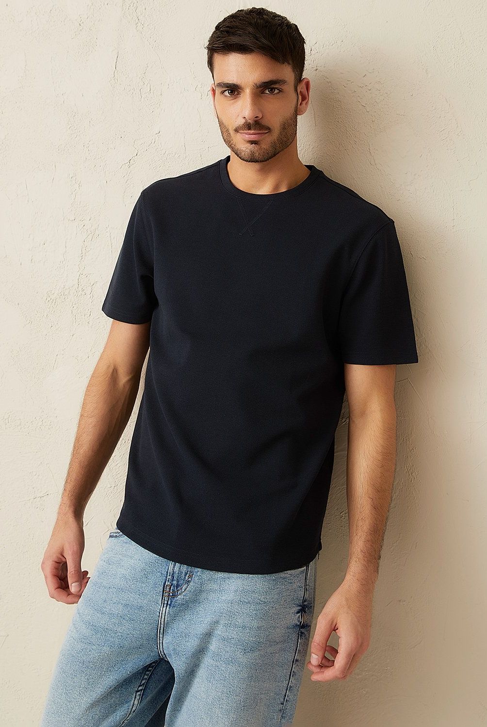 BASEMENT - Polera Basement Manga Corta Relaxed Fit Hombre Casual