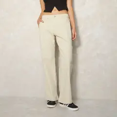 SYBILLA - Pantalón Wide Leg Tiro Medio Mujer