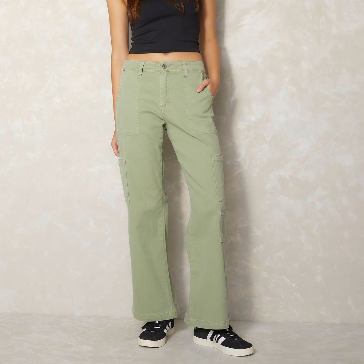 SYBILLA - Pantalón Sybilla Wide Leg Tiro Medio Mujer