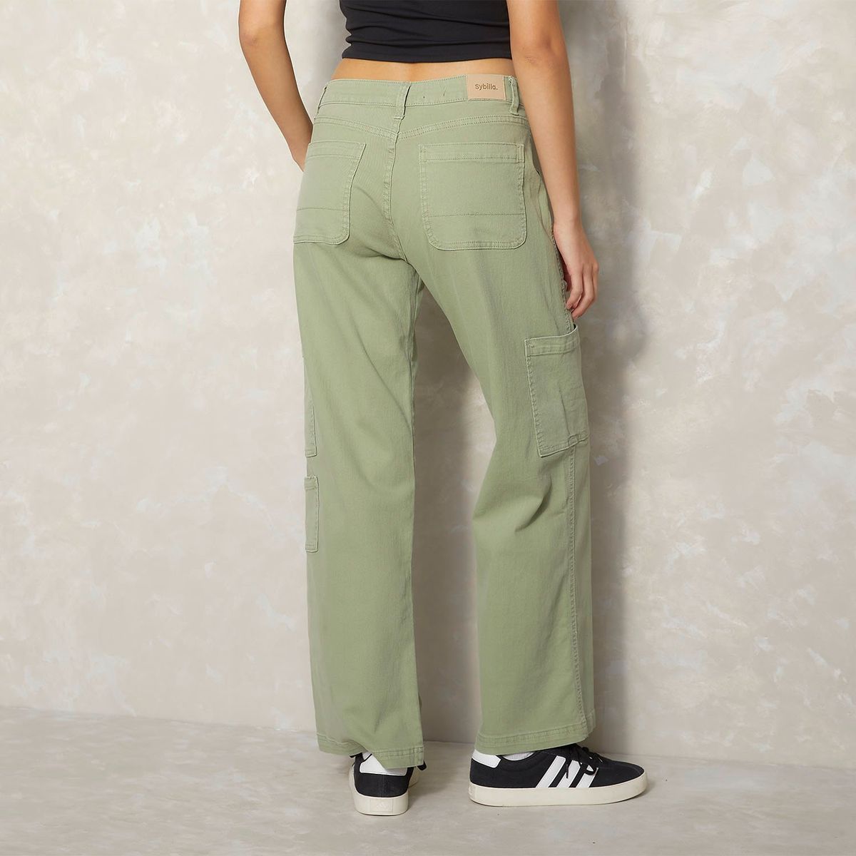 SYBILLA - Pantalón Sybilla Wide Leg Tiro Medio Mujer