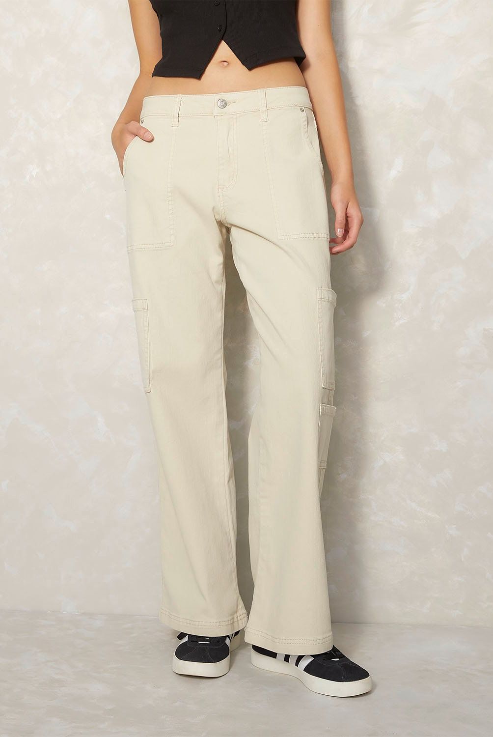 SYBILLA - Pantalón Sybilla Wide Leg Tiro Medio Mujer