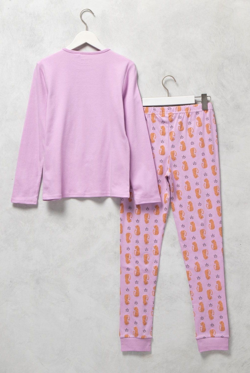 ELEVEN - Set de Pijama Niña Eleven Algodón Estampado Leopardo