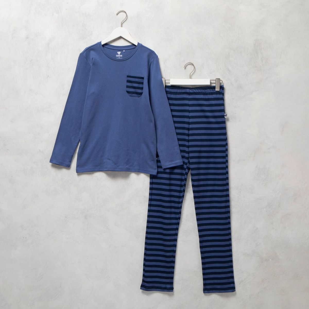 FEDERATION - Set de Pijama Federation Algodón Rayas Niño