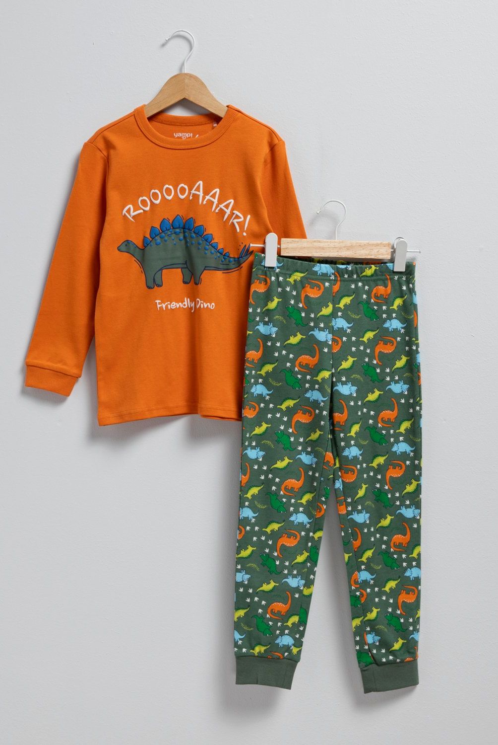 YAMP - Set de Pijama Niño Yamp Algodón Diseño Dinosaurios