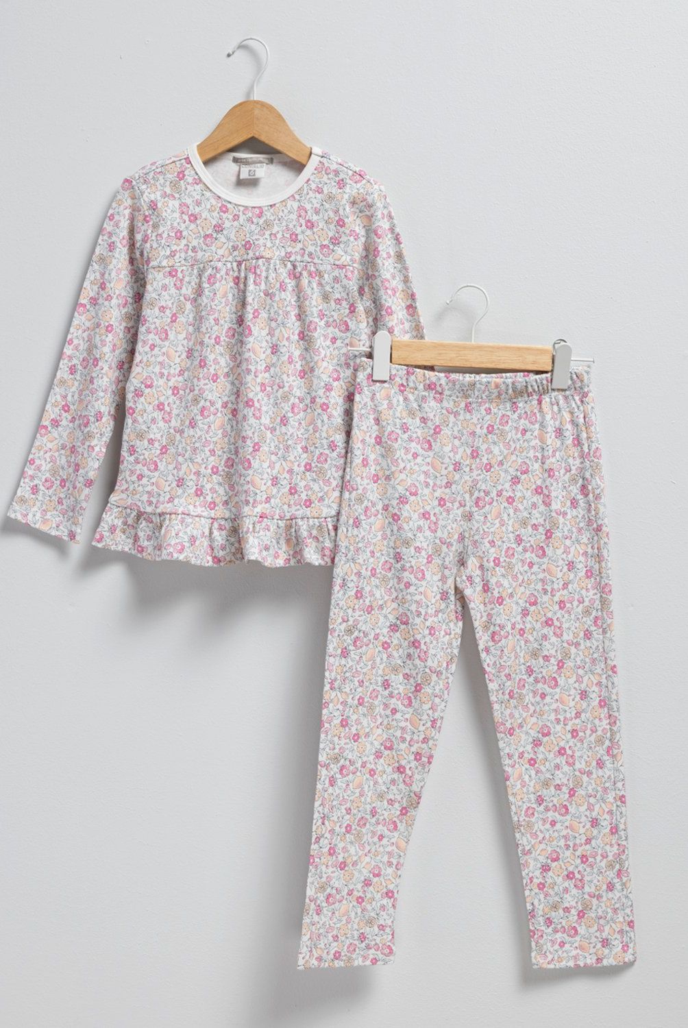 CONIGLIO - Set de Pijama Niña Coniglio Algodón Estampado Floral