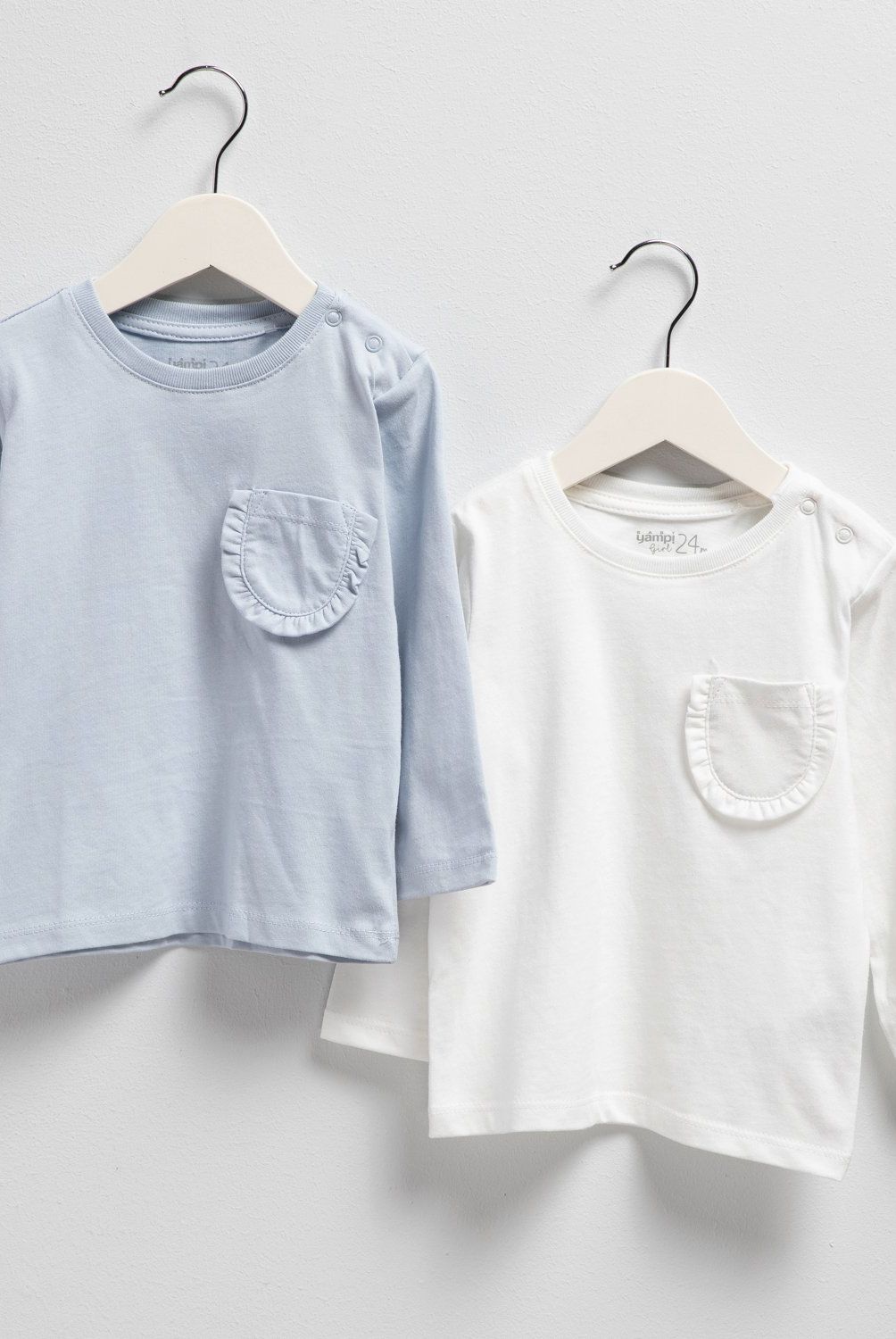 YAMP - Pack 2 Poleras Manga Larga Bebé Niña Yamp Algodón