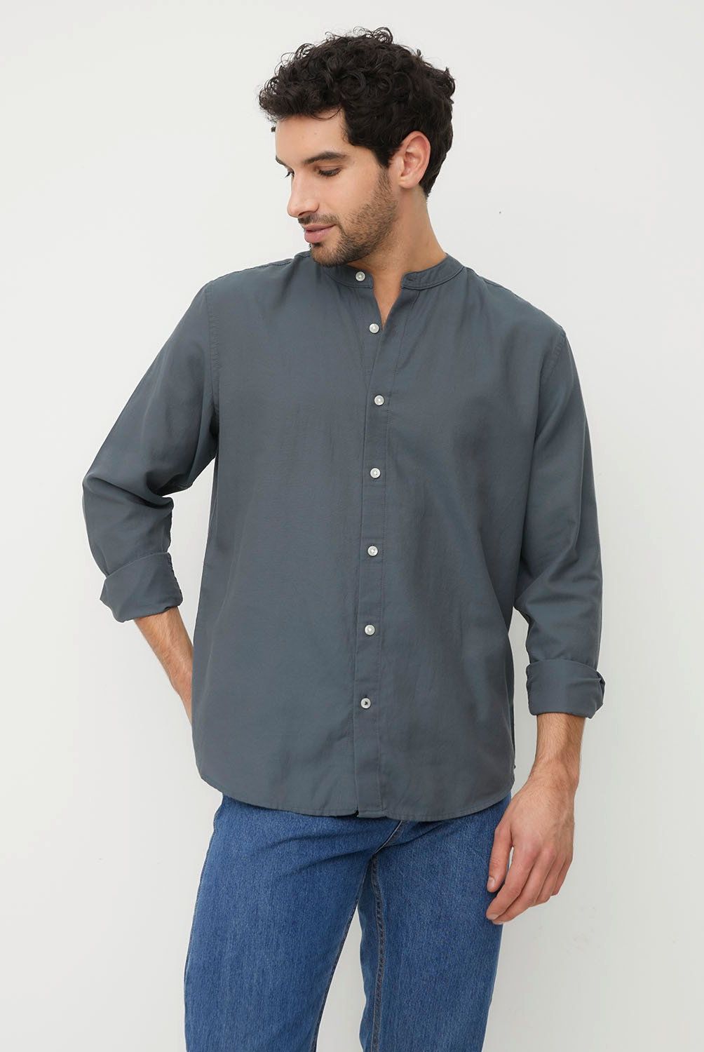 NEWPORT - Camisa Manga Larga Casual Algodón Hombre Newport