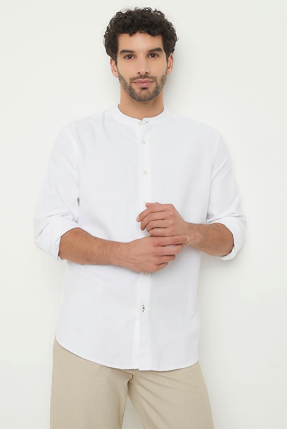 NEWPORT - Camisa Manga Larga Casual Algodón Hombre Newport