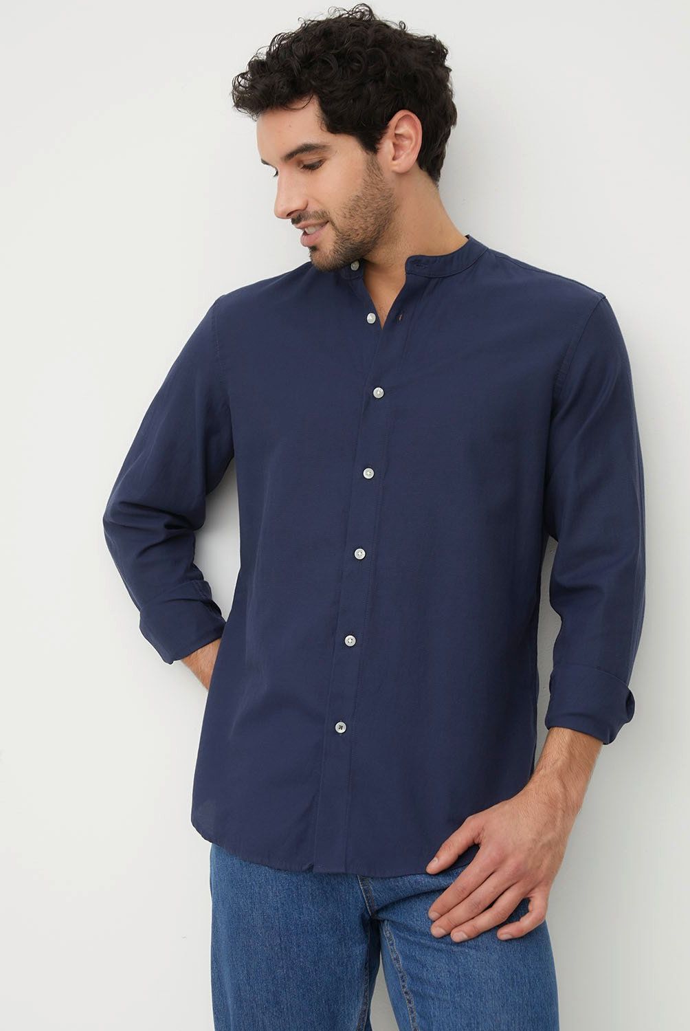 NEWPORT - Camisa Manga Larga Casual Algodón Hombre Newport