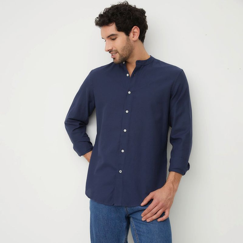 NEWPORT - Camisa Manga Larga Casual Algodón Hombre Newport