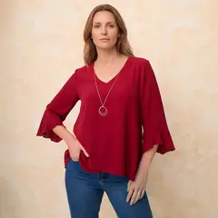 S COCCI - Blusa con Collar Mujer S. Cocci