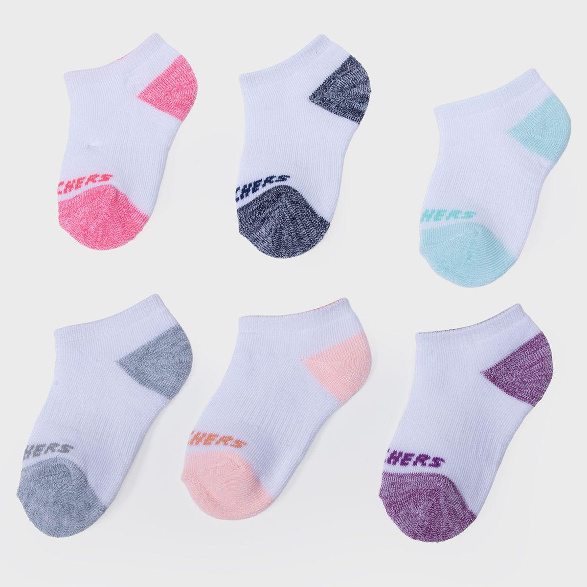 SKECHERS - Pack De 6 Pares De Calcetines Deportivos Niña Skechers