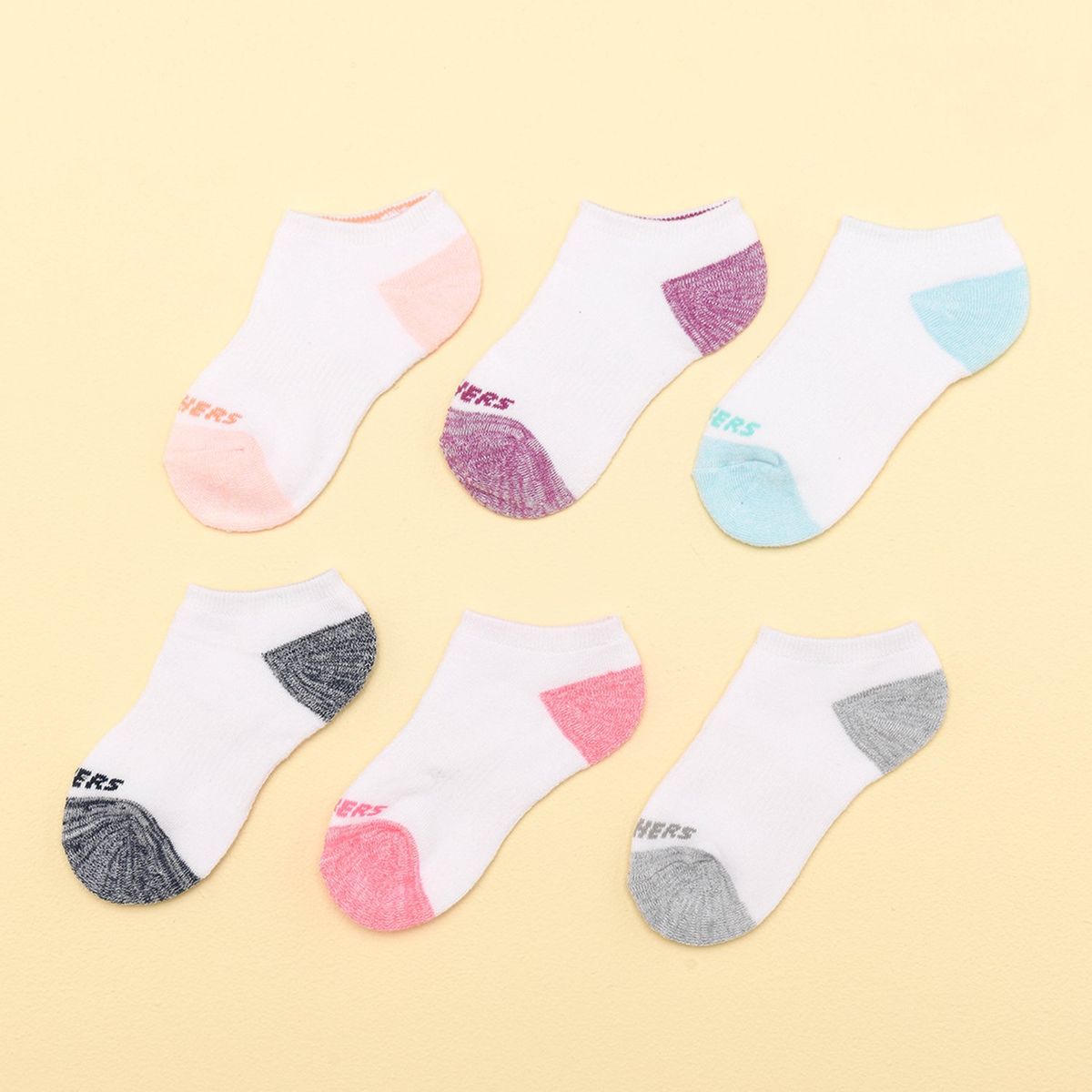 SKECHERS - Pack De 6 Pares De Calcetines Deportivos Niña Skechers