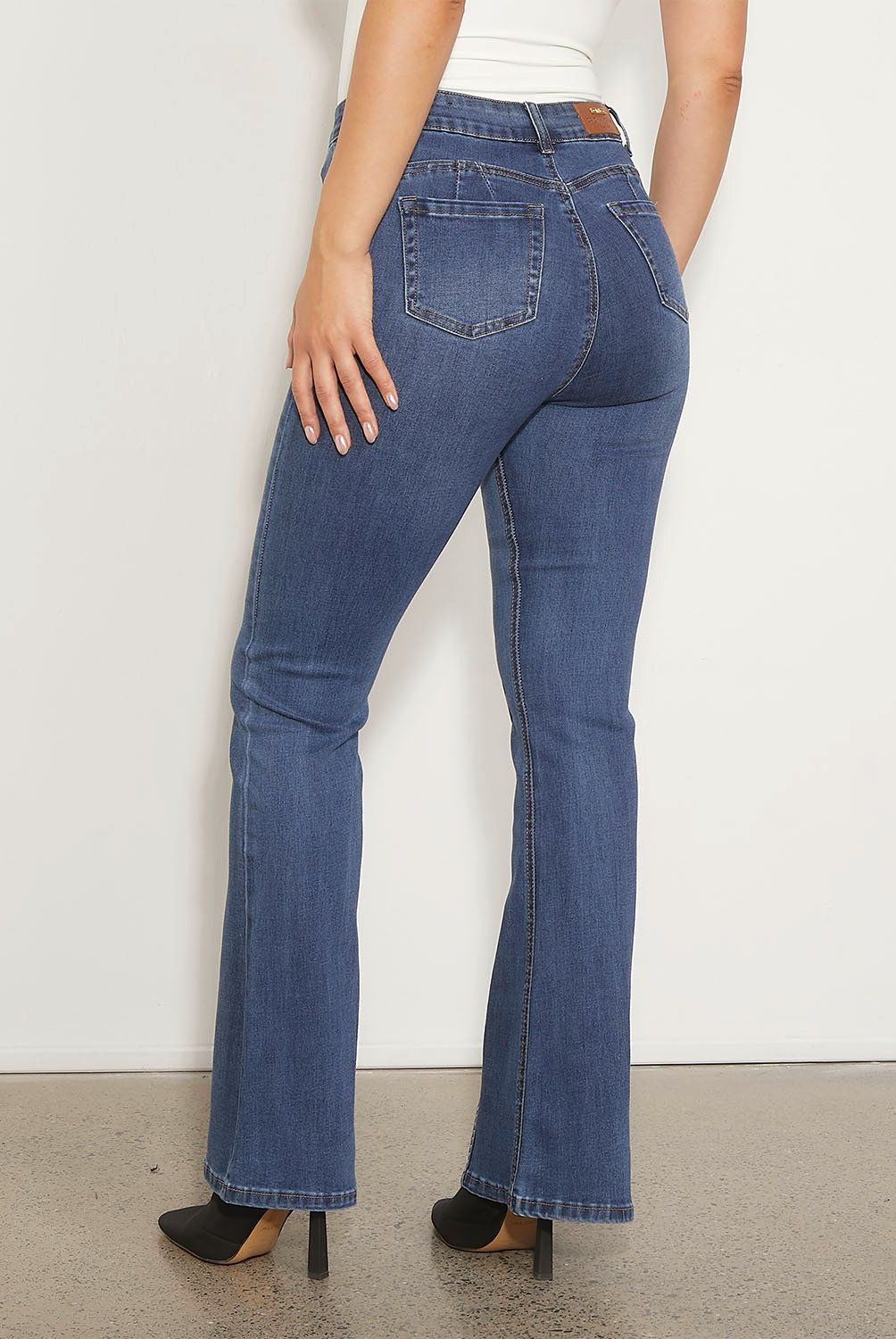MOSSIMO - Jeans Tiro Medio Mujer Mossimo