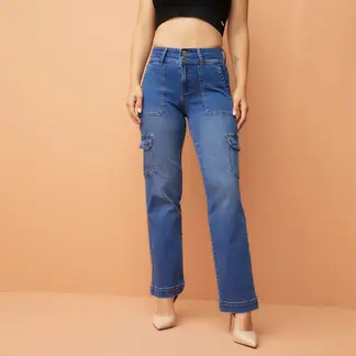 MOSSIMO - Jeans Tiro Medio Mujer