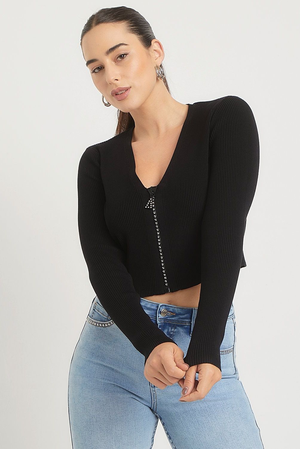 MOSSIMO - Chaleco Cropped Mujer Mossimo