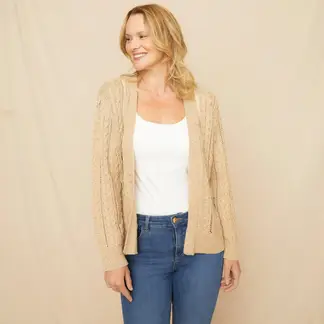 S COCCI - Chaleco Cardigan S.Cocci Mujer Liso Textil Casual