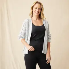 S COCCI - Chaleco Cardigan S.Cocci Mujer Liso Textil Casual