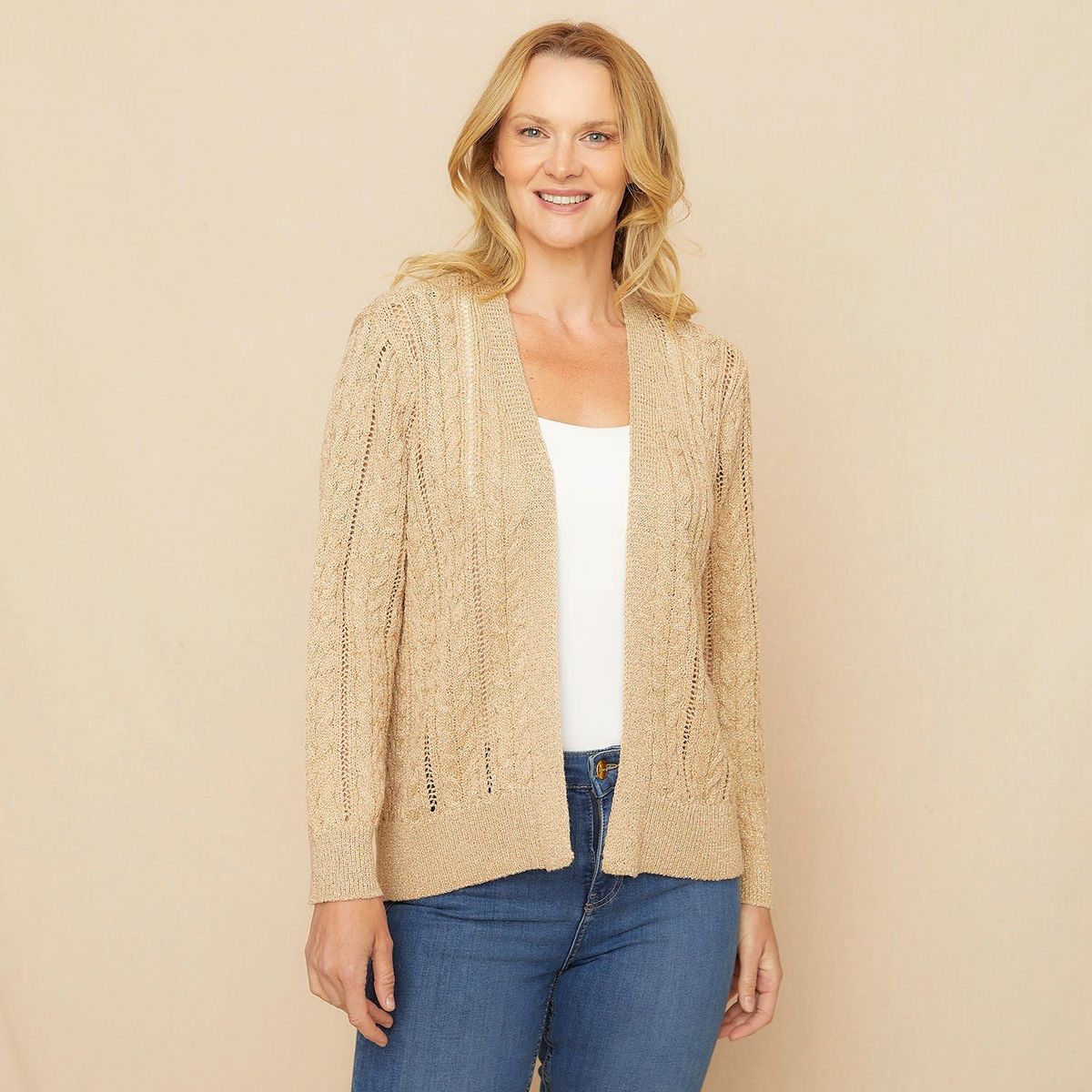 S COCCI - Chaleco Cardigan S.Cocci Mujer Liso Textil Casual