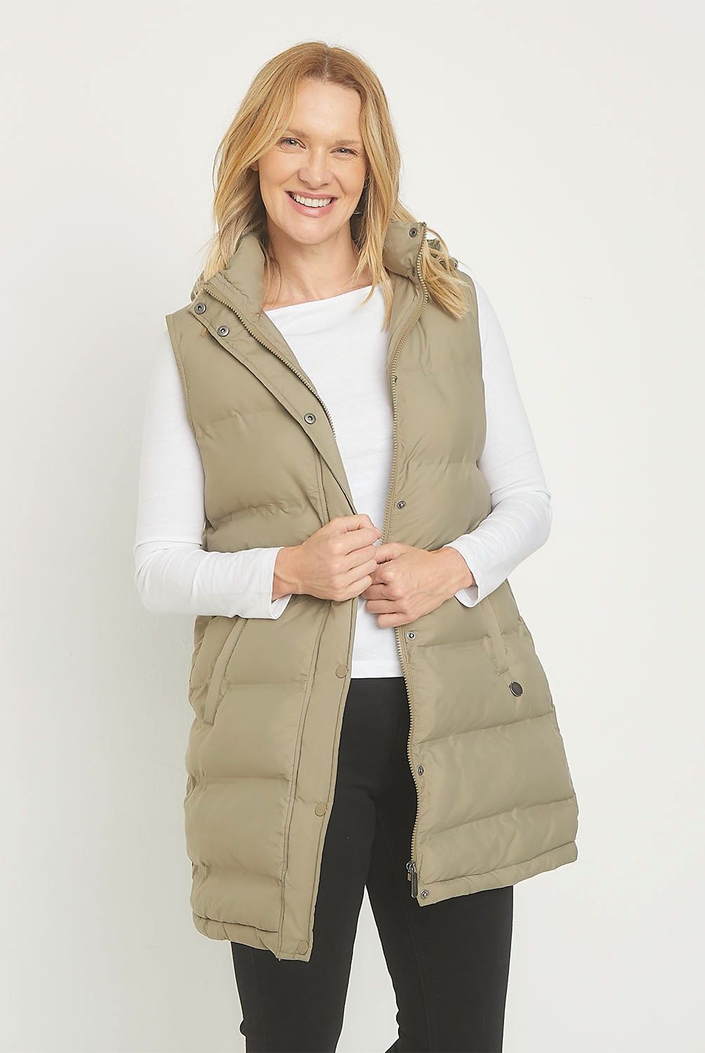 NEWPORT - Chaleco Newport Mujer Sin Mangas con Gorro
