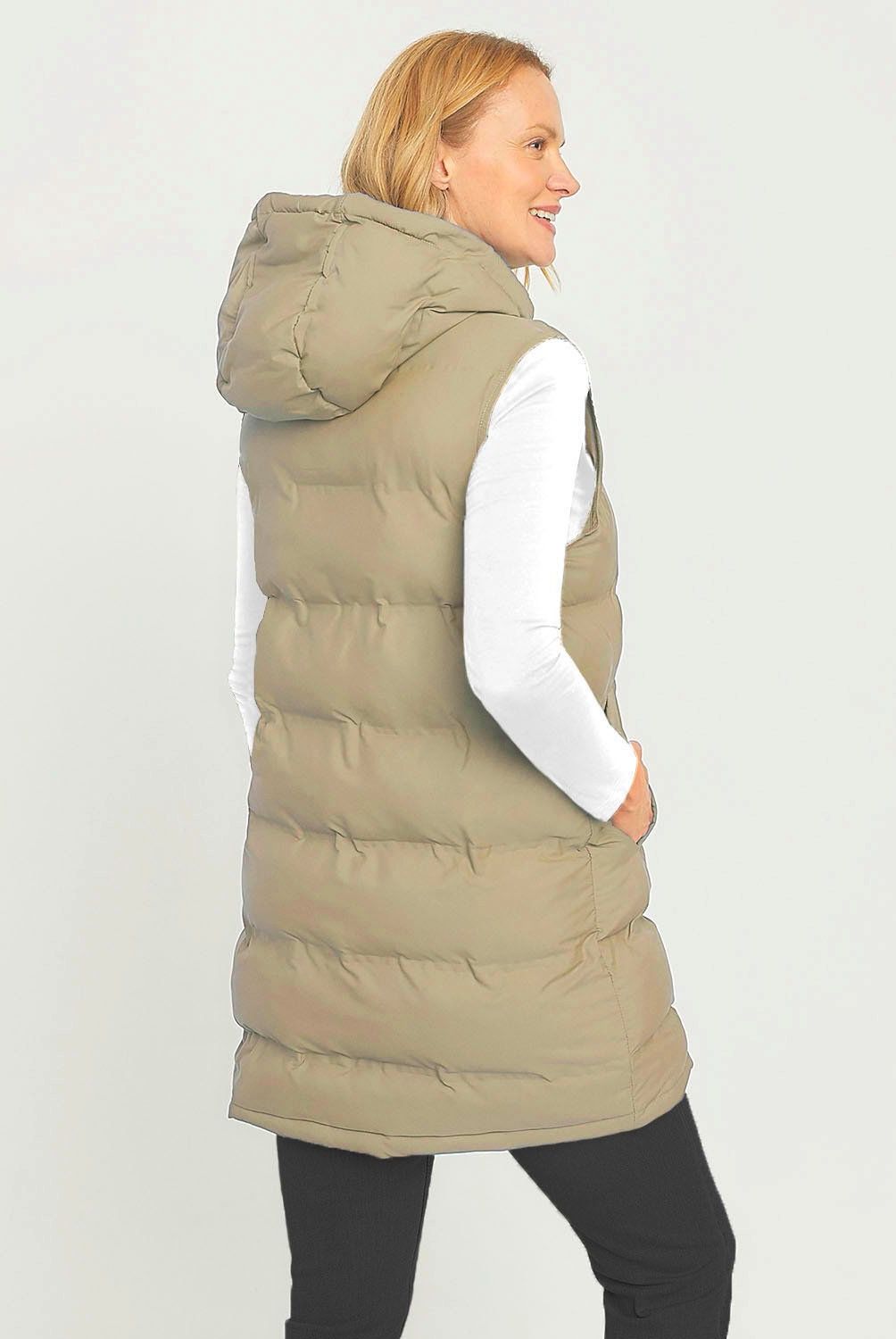 NEWPORT - Chaleco Newport Mujer Sin Mangas con Gorro