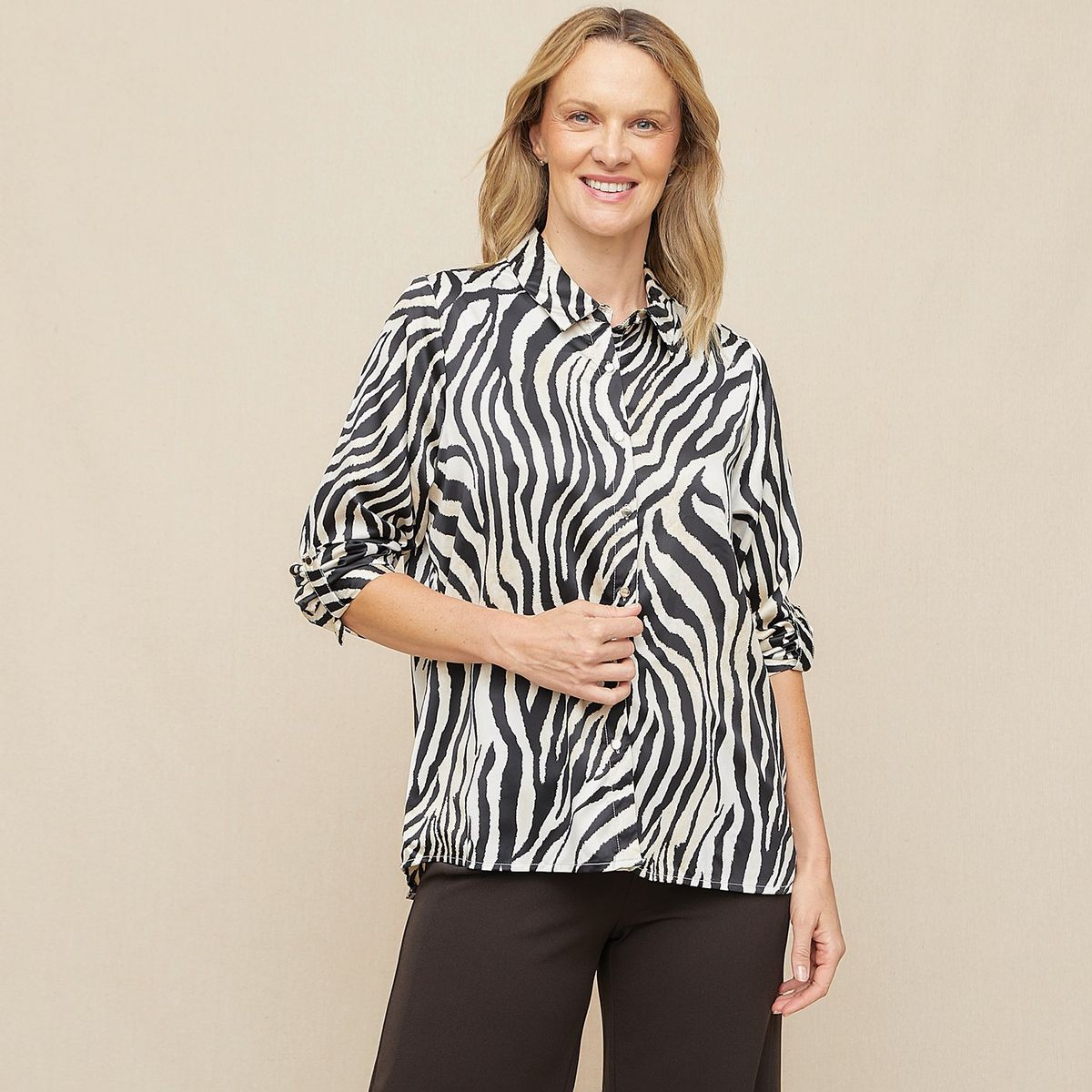 S COCCI - Blusa Mujer S Cocci Manga 3/4 Casual Lisa