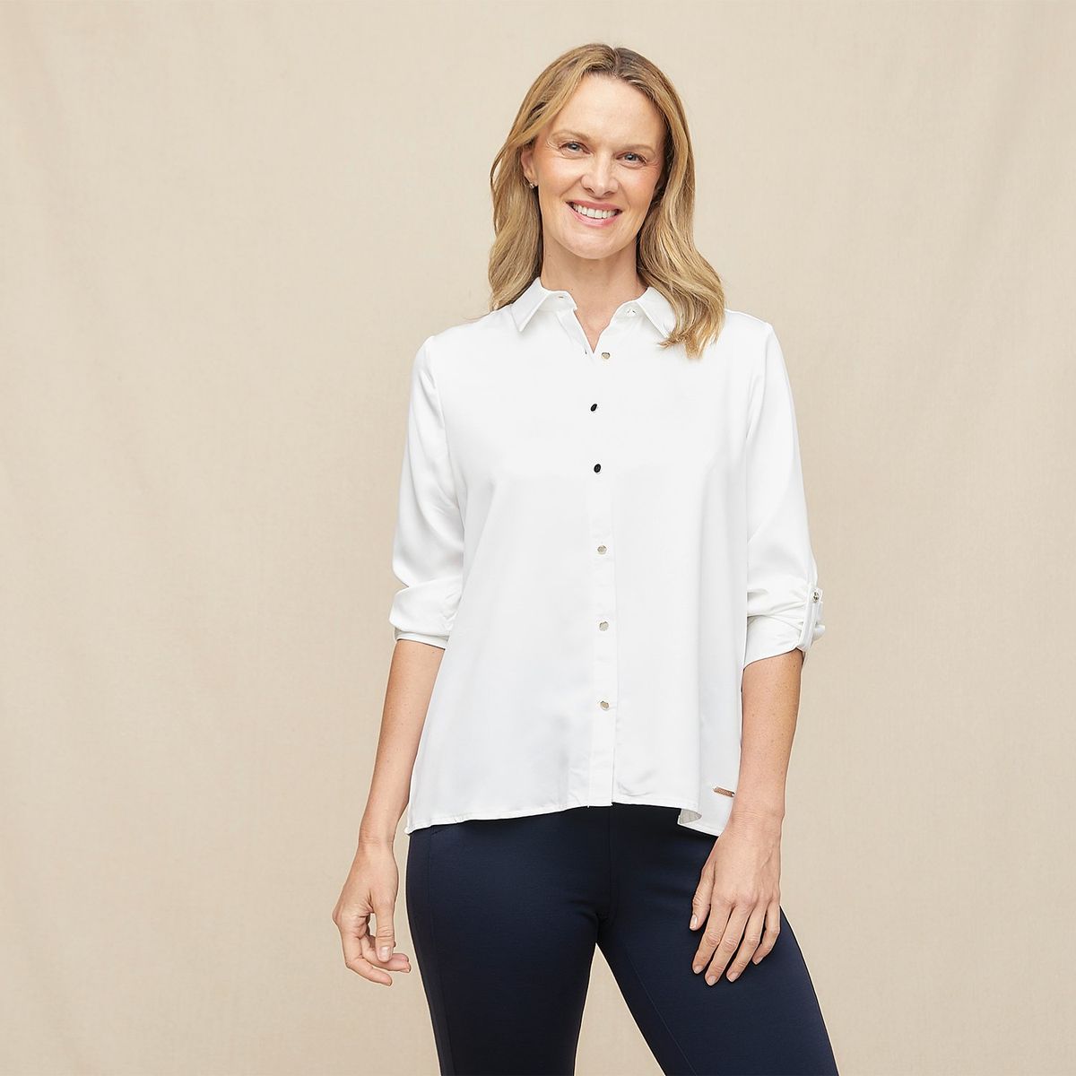 S COCCI - Blusa Mujer S Cocci Manga 3/4 Casual Lisa