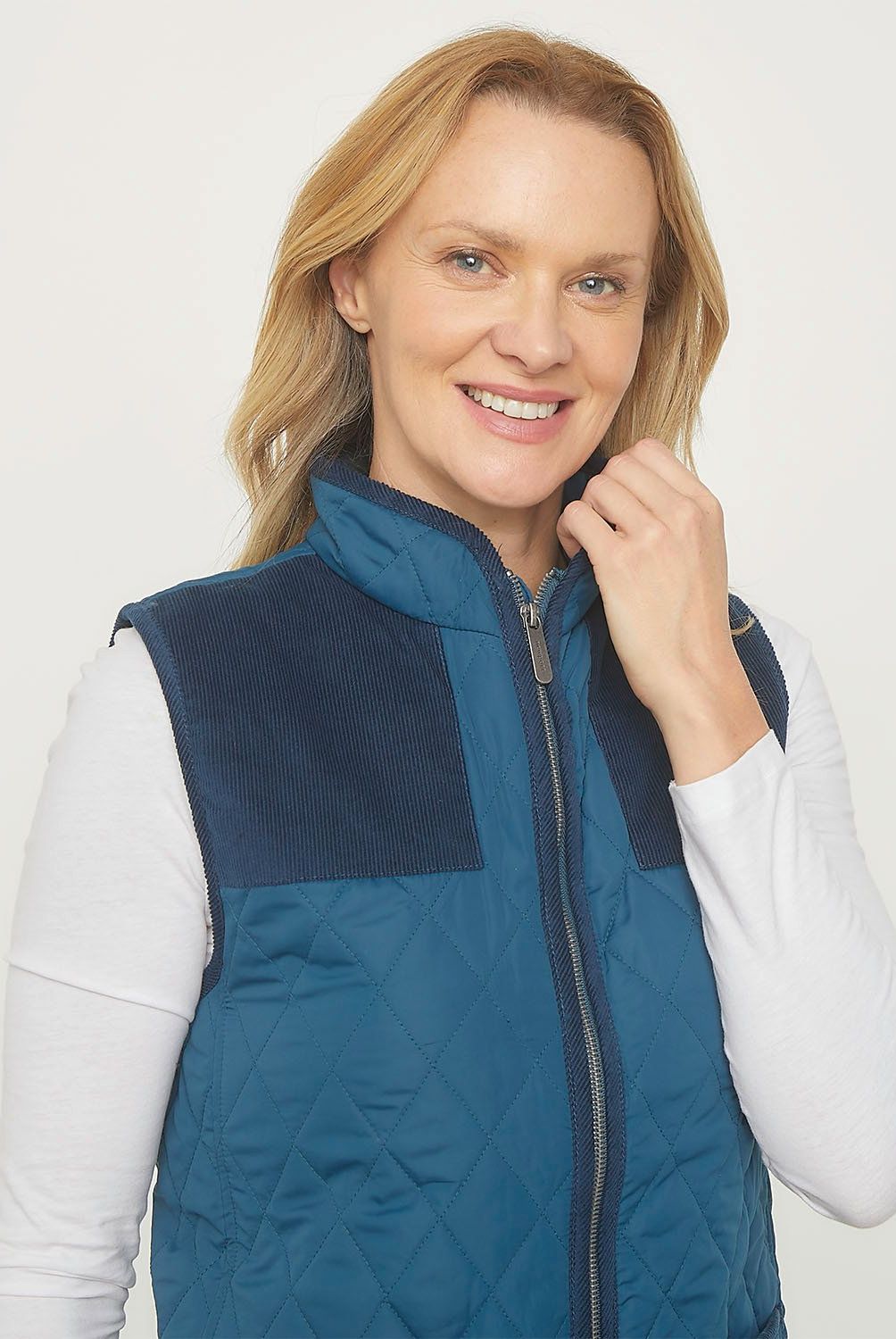 NEWPORT - Chaqueta Newport Chaleco Mujer Sin Mangas Diseño Liso