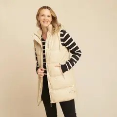 S COCCI - Chaqueta S.Cocci Mujer Larga Con Gorro Diseño Liso